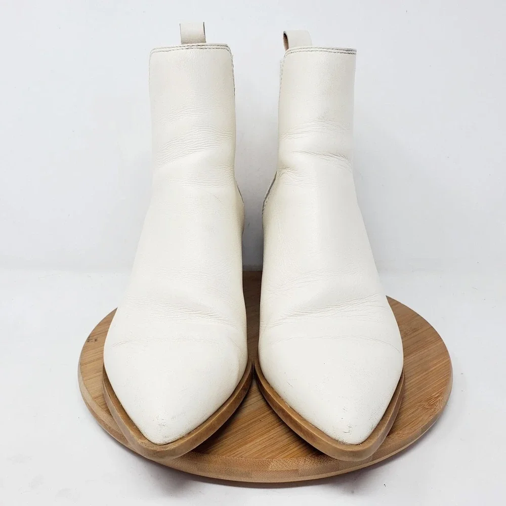 Steve Madden Ankle Boots Womens 9 Audience Bone Western Chelsea Shoes‎ Bootie